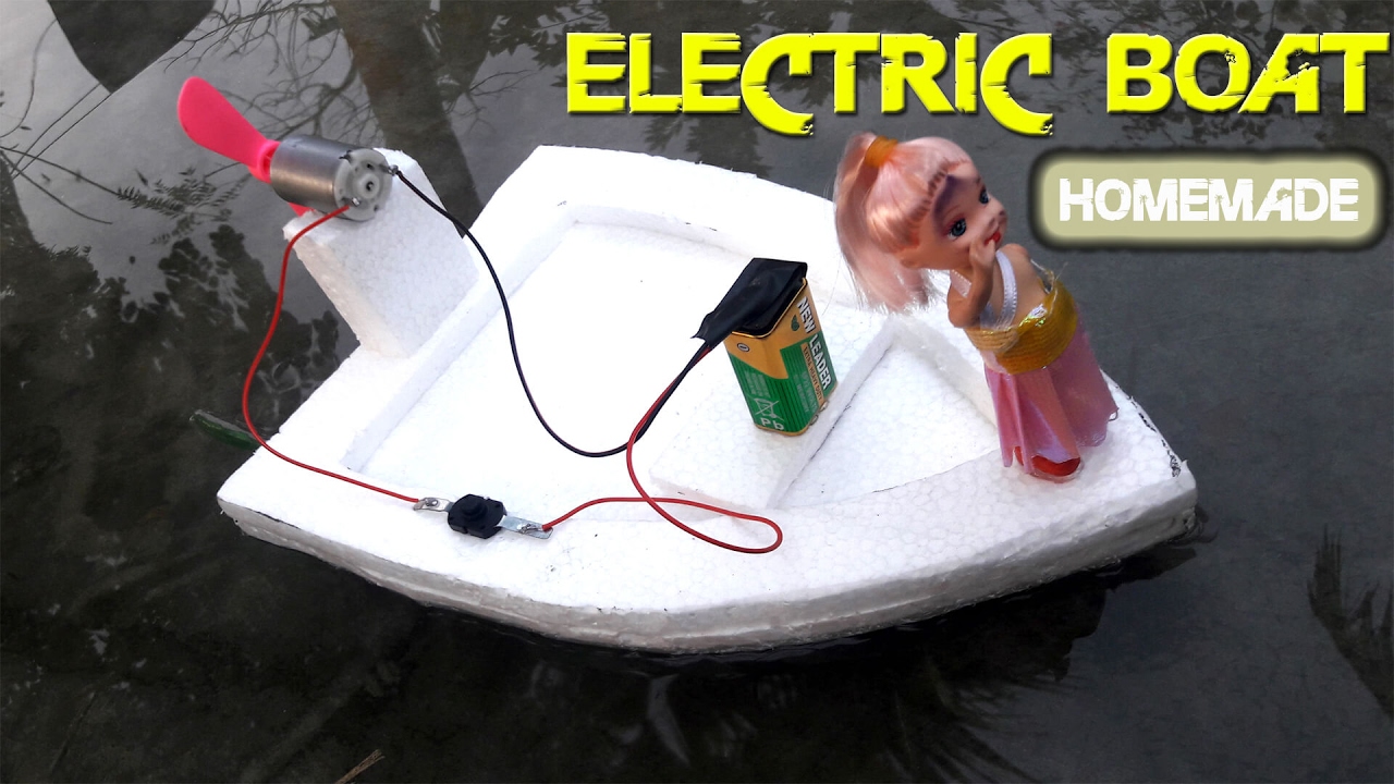 How To Make An Electric Boat Homemade L MrSaaf Ultimate Hacks - YouTube