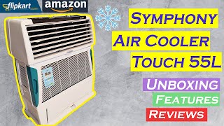 Symphony Touch 55 Litre | Air Cooler | Unboxing | Features | Review | Pros and Cons