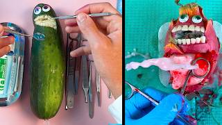 Food Surgery C-Section Compilation- Sad Emergency Fruit Surgeries | Discount Dentist TikTok Series