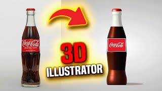 Master 3D Coca Cola Bottle Design in Adobe Illustrator 2024 FAST!