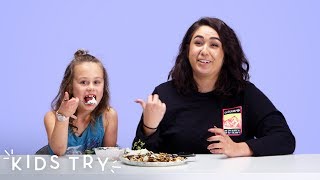 Kids Try Their Nanny's Favorite Childhood Food | Kids Try | HiHo Kids