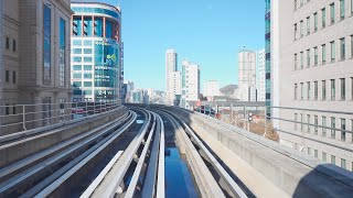 Uijeongbu Light Rail, from Balgok Station to Tapseok Station | Uijeongbu South Korea 4K HDR