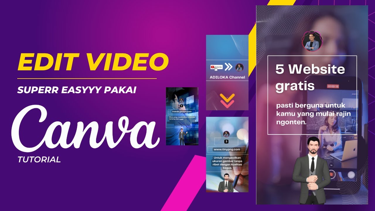 Tutorial Lengkap Cara Edit Video Profesional Dengan Canva Youtube