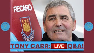 TONY CARR | LIVE Q&A | GET YOUR QUESTIONS IN!