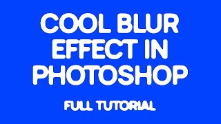 Make this Cool Blur Effect Using #Illustrator & #Photoshop