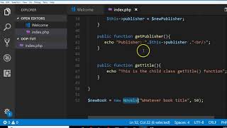 OOP tutorial 10 function overriding in object oriented programming in PHP