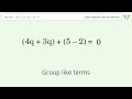 solve 4q 5 3q 2 =0 linear equation video solution tiger algebra