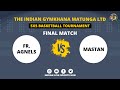 Final Match | Fr. Agnels vs Mastan | The Indian Gymkhana Matunga Ltd 5x5 Basketball Tournament 2024