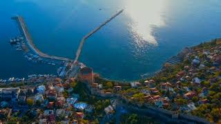 Alanya Drone View 4K Ultra HD |Turkey 23 July 2022.