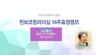 2024 CLS3 천보코칭리더십 16주 효정캠프 8주차교육