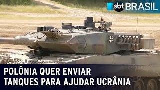 Polônia quer enviar tanques para ajudar Ucrânia | SBT Brasil (24/01/23)