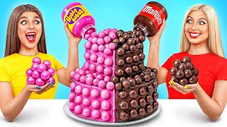 Bubble Gum vs Chocolate Food Challenge | Funny Situations by Mega DO Challenge