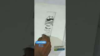 Drawing Pringles Chips Packet #shorts #pencildrawing #pringles #artint