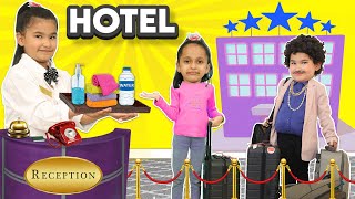 Kids PRETEND PLAY and LEARN to Work In HOTEL | ToyStars
