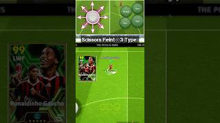 Tutorial skill Scissors Feint : Ronaldinho Gaucho / efootball 2024 #efootball #efootball2024