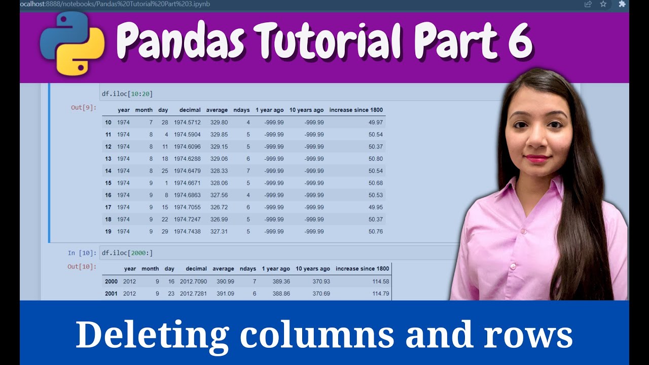 Deleting Columns And Rows Pandas Tutorial Part 6 Data Analysis