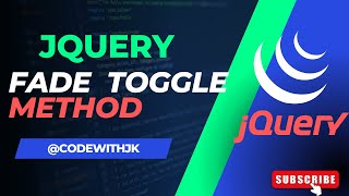 jQuery fade Toggle Method | jQuery Tutorial #html #css #jquery
