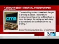 5 students hurt in west charlotte school bus crash