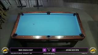 BEN DWAN 607 vs JOHN KIM  572 - GOLDEN FLEECE - TABLE 2 | EvoSports