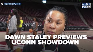 Dawn Staley previews UConn showdown