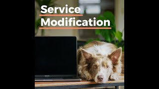 Video Template For Service Modification