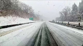 【トラック車窓】金沢西〜金津ICまで　 石川県〜福井県  北陸自動車道  | 2025/02/07 | 最強寒波の真っ只中 | リアル撮影 |