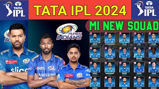 IPL 2024 Mumbai Indians Best Squad / MI New Squad 2024/MI Full And Final Squad/MI Players List 2024
