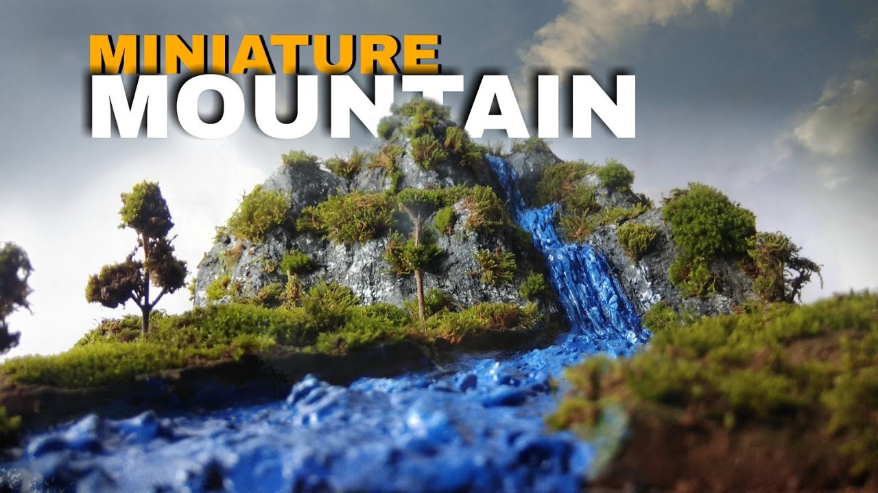 Miniature Mountain DIY | How To Make Mountain Diorama Model - YouTube