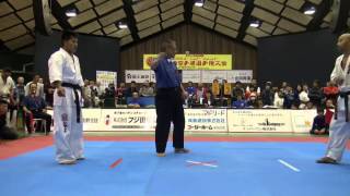 【新極真会】第29回全関西空手道選手権大会　中量級決勝　其原太一　対　扇谷卓哉　SHINKYOKUSHINKAI KARATE