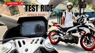 Aprilia RS457 Test ride power speed full review