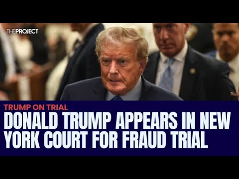 Donald Trump Appears In New York Court For Fraud Trial - YouTube