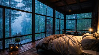 Sounds Rain and Thunder on Window - Overcome Insomnia, Sleep Peacefully, Relax, Concentrate