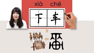 #newhsk1 _下车/下車/xiache/(get off)How to Pronounce/Memorize/Write Chinese Word/Character/Radical