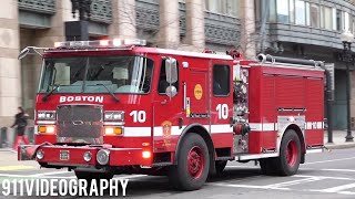 Boston Fire Department Engine 10 Responding