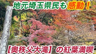 奥秩父大滝の紅葉〜三峰山〜秩父湖〜不動滝〜入川渓谷〜中津峡〜荒川〜大血川渓谷