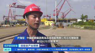 [经济信息联播]造船业产业观察 山东青岛：船厂订单量已排到2024年|CCTV财经