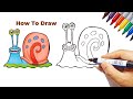 Gary from SpongeBob SquarePants How to Draw Gary the Snail SpongeBob SquarePants