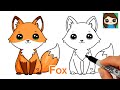 How to Draw a Cute Fox Easy 🦊New