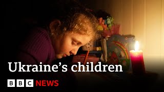 Ukraine’s children adapt to survive Russia's invasion | BBC News