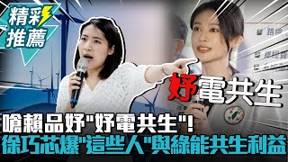 嗆賴品妤「妤電共生」！徐巧芯爆「這些人」與綠能共生利益【CNEWS】 @cherishchance