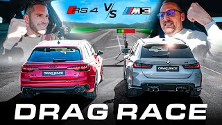 BMW M3 Competition vs. ABT Audi RS4 | DRAG RACE