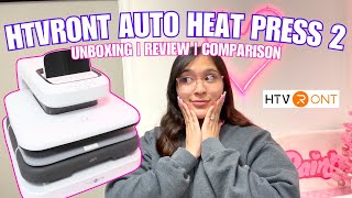 HTVRONT AUTO HEAT PRESS 2 | Unboxing, Press Test, Thoughts? ♥︎