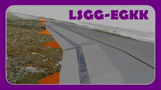 [P3DV4.1] EZY19HR | Geneva-Gatwick | Fslabs A320! | Busy Gatwick Arrival |