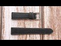 Black Alran Goat Leather Strap For Orient Bambino Small Seconds RA-AP0002S10A Watch