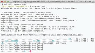 WordPress unit tests and phpunit