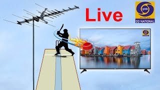 How To Watch  live DD National TV Cricket Without Internet, Mobile DTH / SINGH SAAB 803