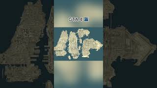 GTA 4 vs GTA 5 vs GTA 6 map #shorts #gta #gta5 #gta4 #gta6 #gta5vsgta6