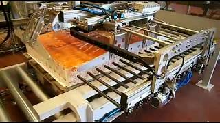 High productivity robotic automation palletizer of one full layer in one pick!