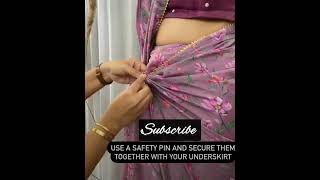 இடுப்பு மடிப்பு கலையாமல் இருக்க என்ன செய்ய வேண்டும் | securing hip pleats