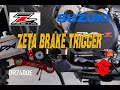 Ep 23.  Suzuki DRZ400E Zeta Brake Trigger, Zeta Gear Lever  & Brake Guard in Black install Video.